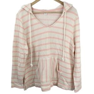 Old Navy Striped Hooded Long Sleeve Shirt